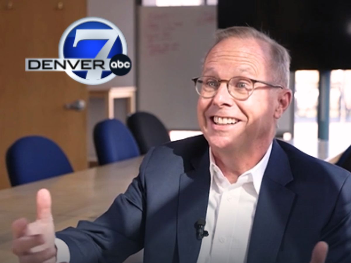 Denver7 logo above CU Denver Change Makers classroom, representing upcoming media coverage.