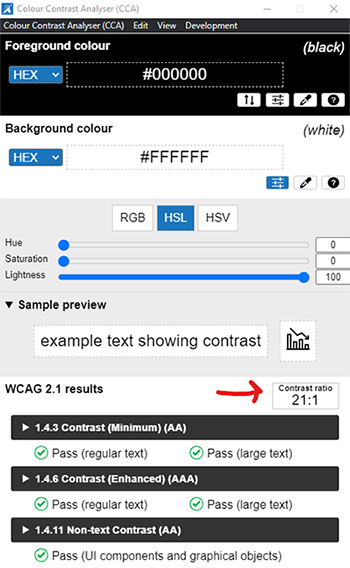 color contrast analyser online color contrast analyser online