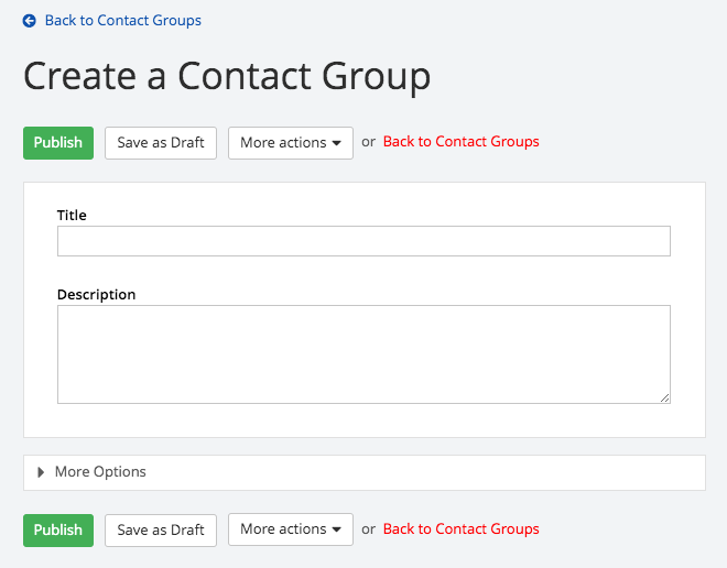 Create a contact group