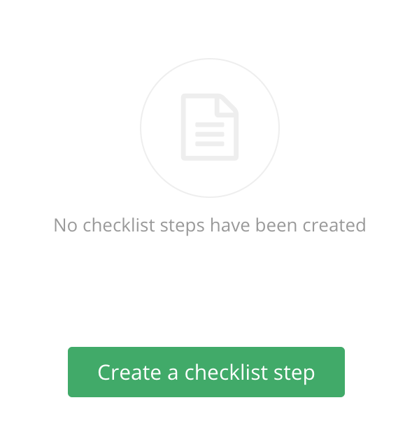 Create a checklist step button