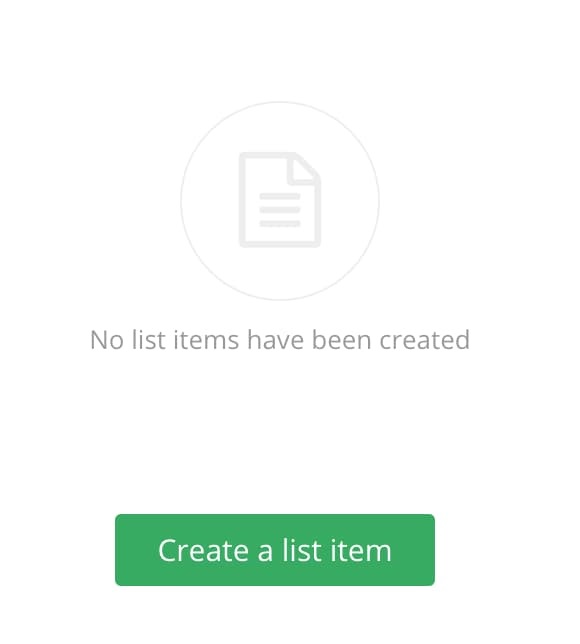 Create a list item