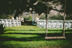The Swing at an Outdoor Wedding