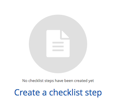 Create a checklist step