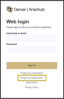 web login password image