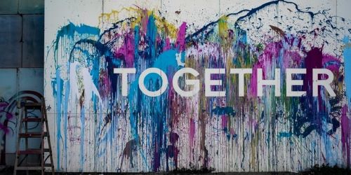 Painting that says together