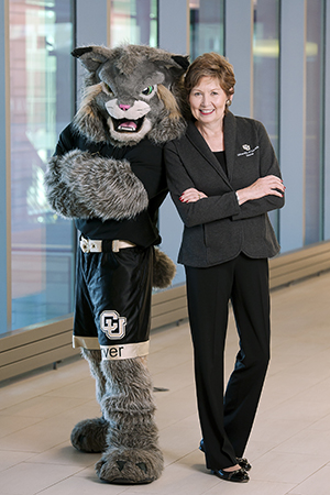 Chancellor Horrell with Milo