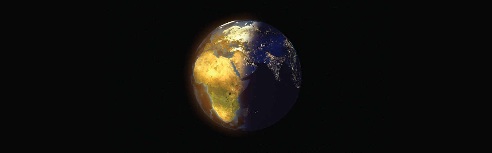Earth from space with spotlight on Africa
