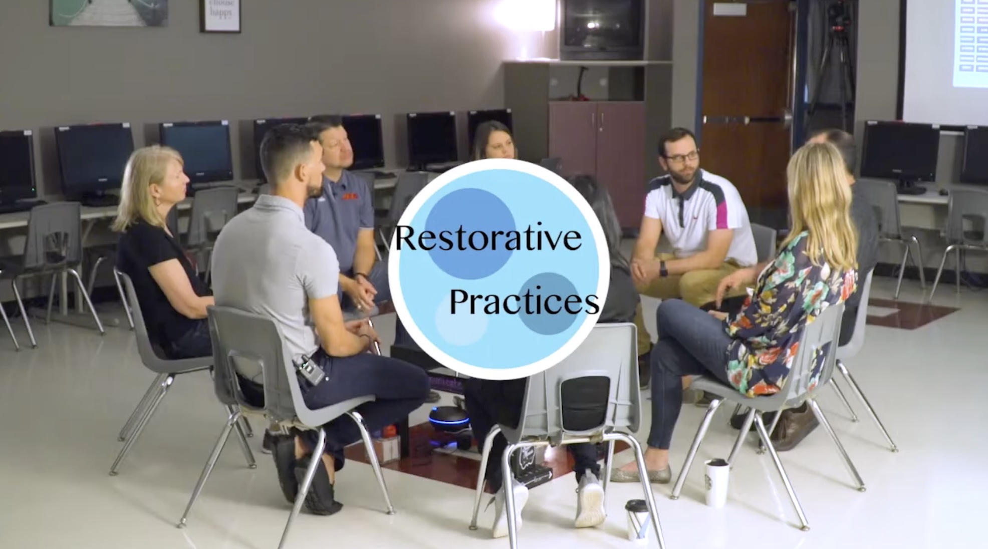 Teachers sitting in a Circle