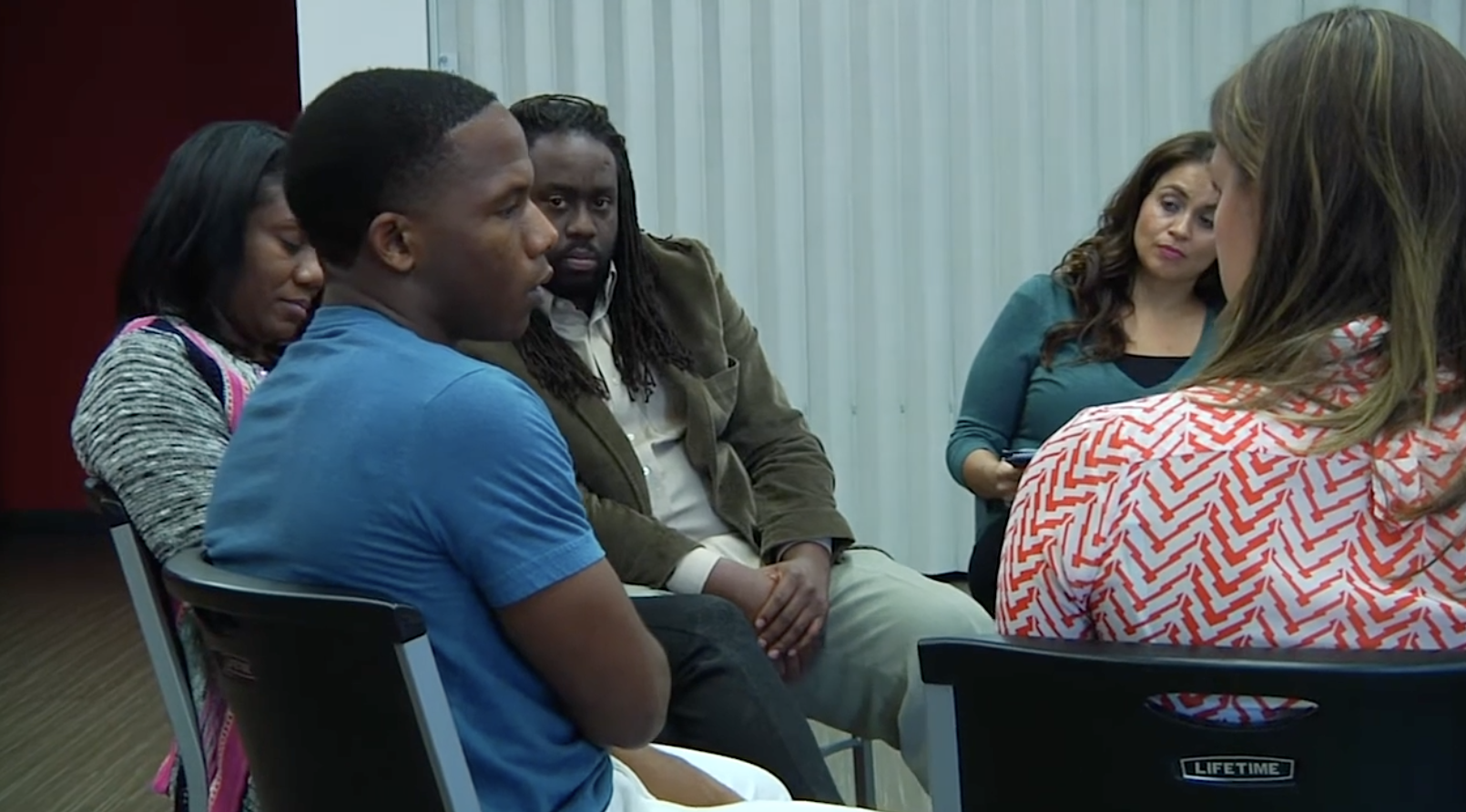 People sitting in a circle