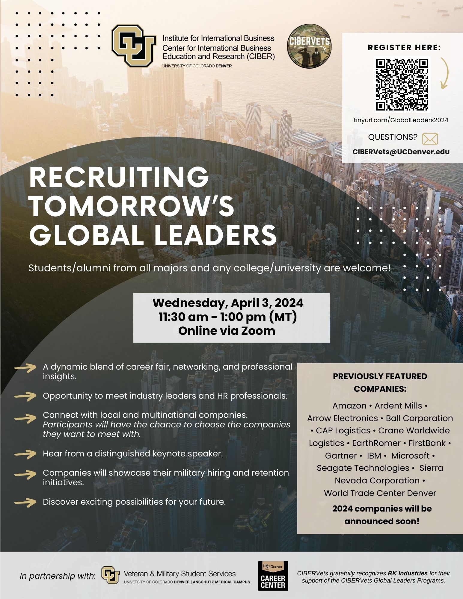 Recruiting Tomorrow's Global Leaders Flyer CU Denver