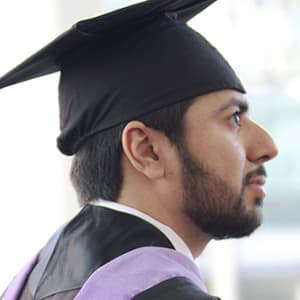 Fahad Alhammadi profile in commencement cap
