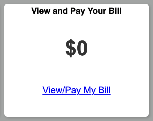 A screenshot of the Pay Your Bill tile in the UCDAccess student portal