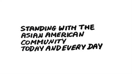 Standing with the Asian American community today and everyday