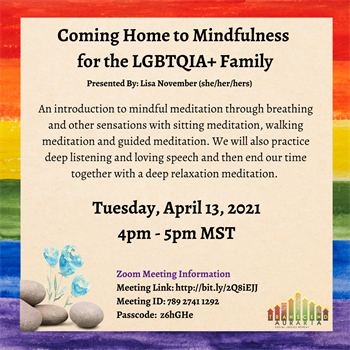 Workshop #4 - Mindfulness for LGBTQIA+