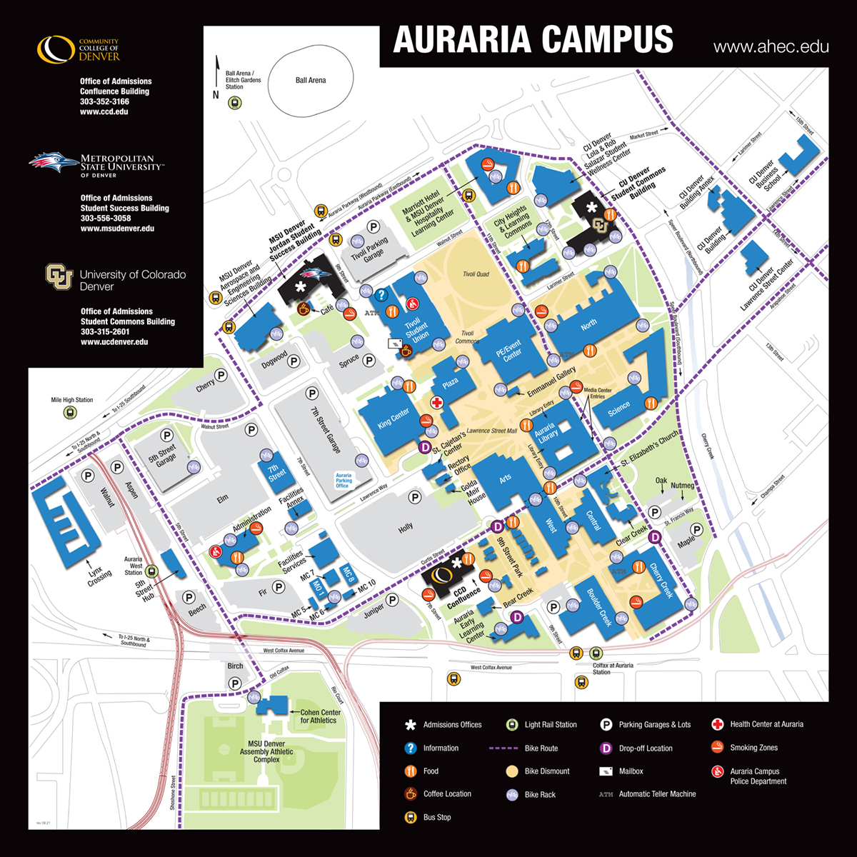 Auraria Campus Map