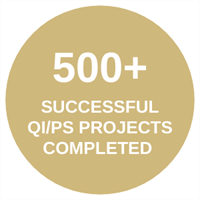 500+ qi/ps projects completed