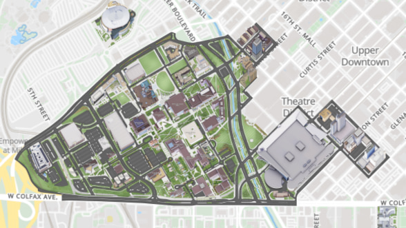 downtown denver campus map