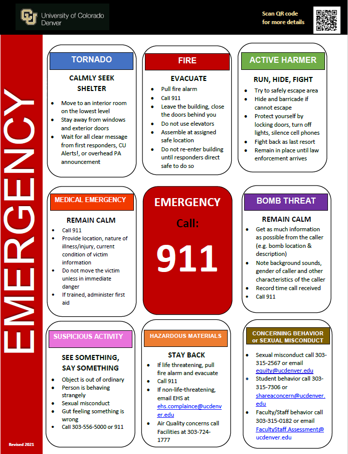 Emergency  Denver Campus Guide