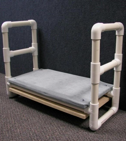 bench made out of pvc