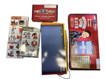 schkidules set with magnetic board and various pieces