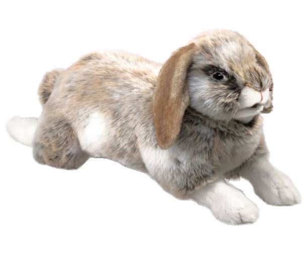 a realistic stuffed rabbit