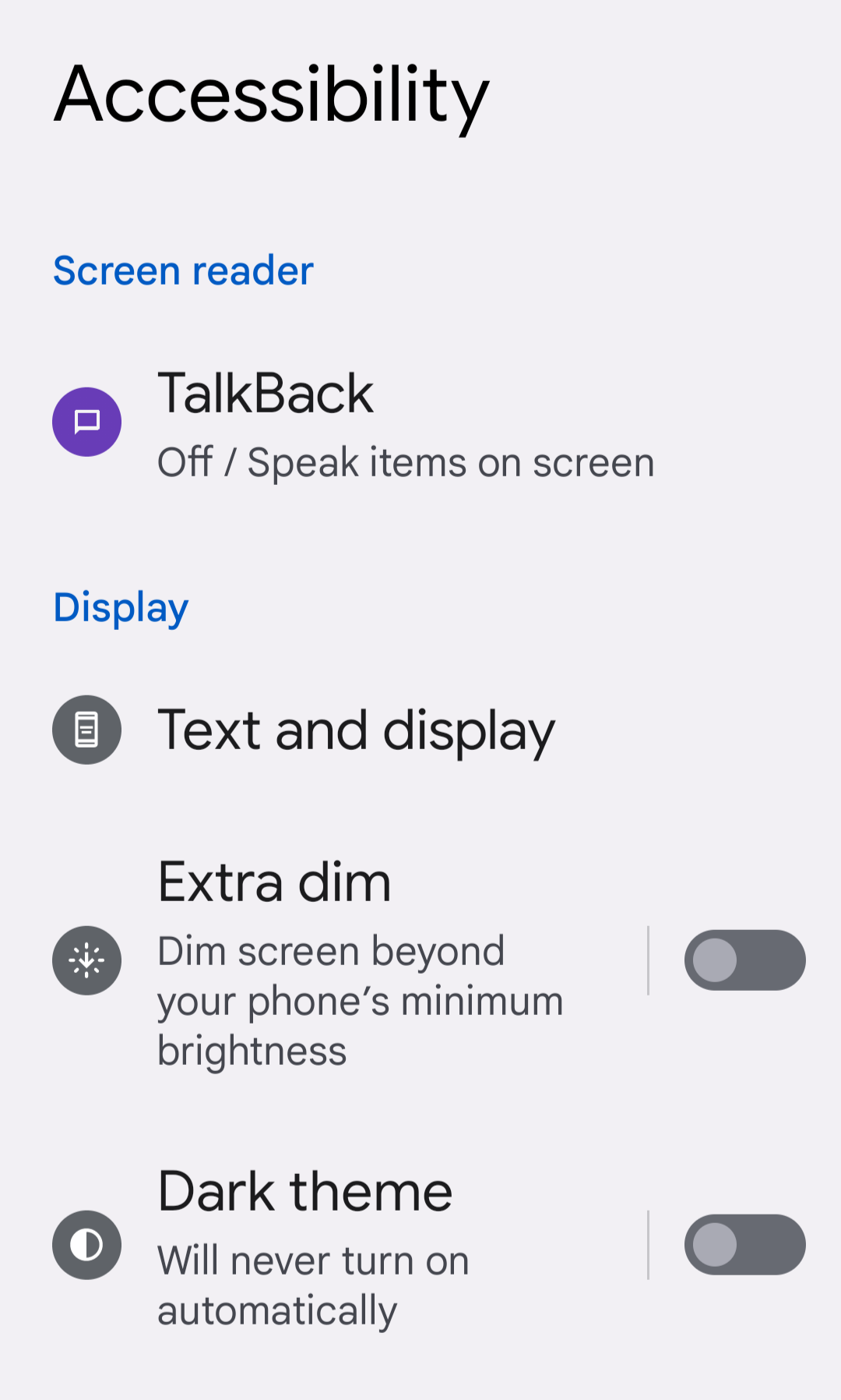 Android Accessibility Settings Android Accessibility Settings