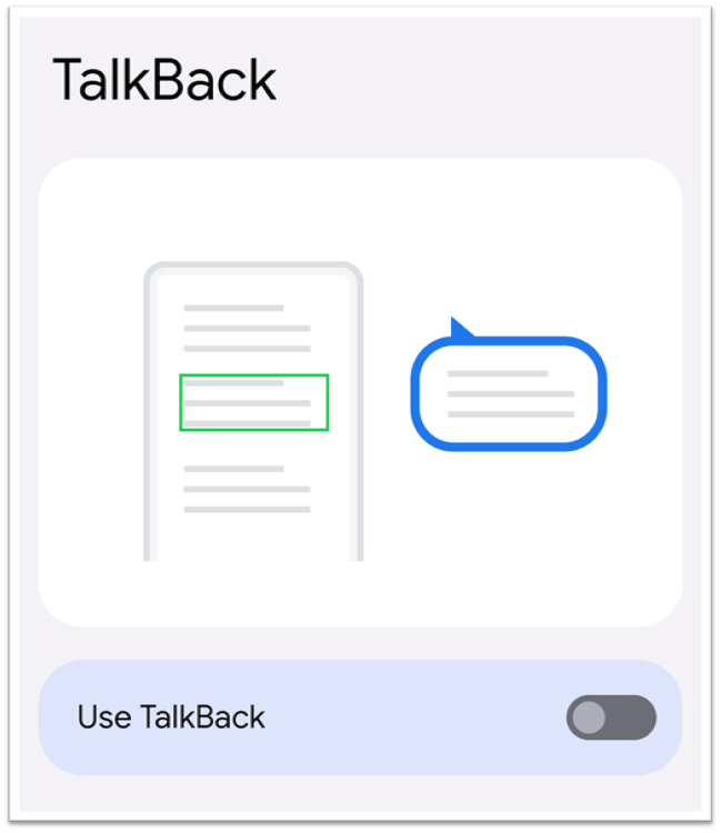 enable talkback