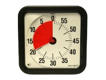 Child watching a visual timer during classroom transition