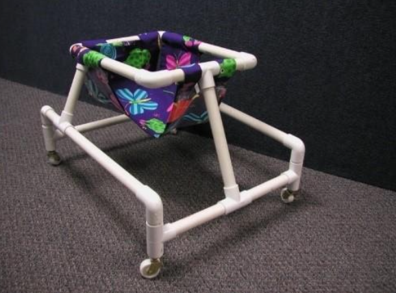 gait trainer made from PVC with fabric attached