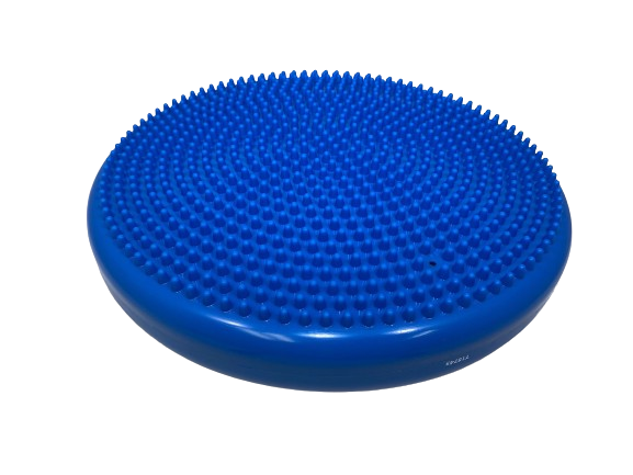 cojín inflable azul con superficie táctil