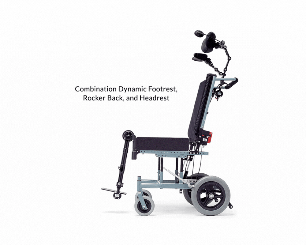 Combination Dynamic Foodrest, Rocker Back, and Headrest