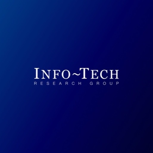 Blue background with Info Tech logo